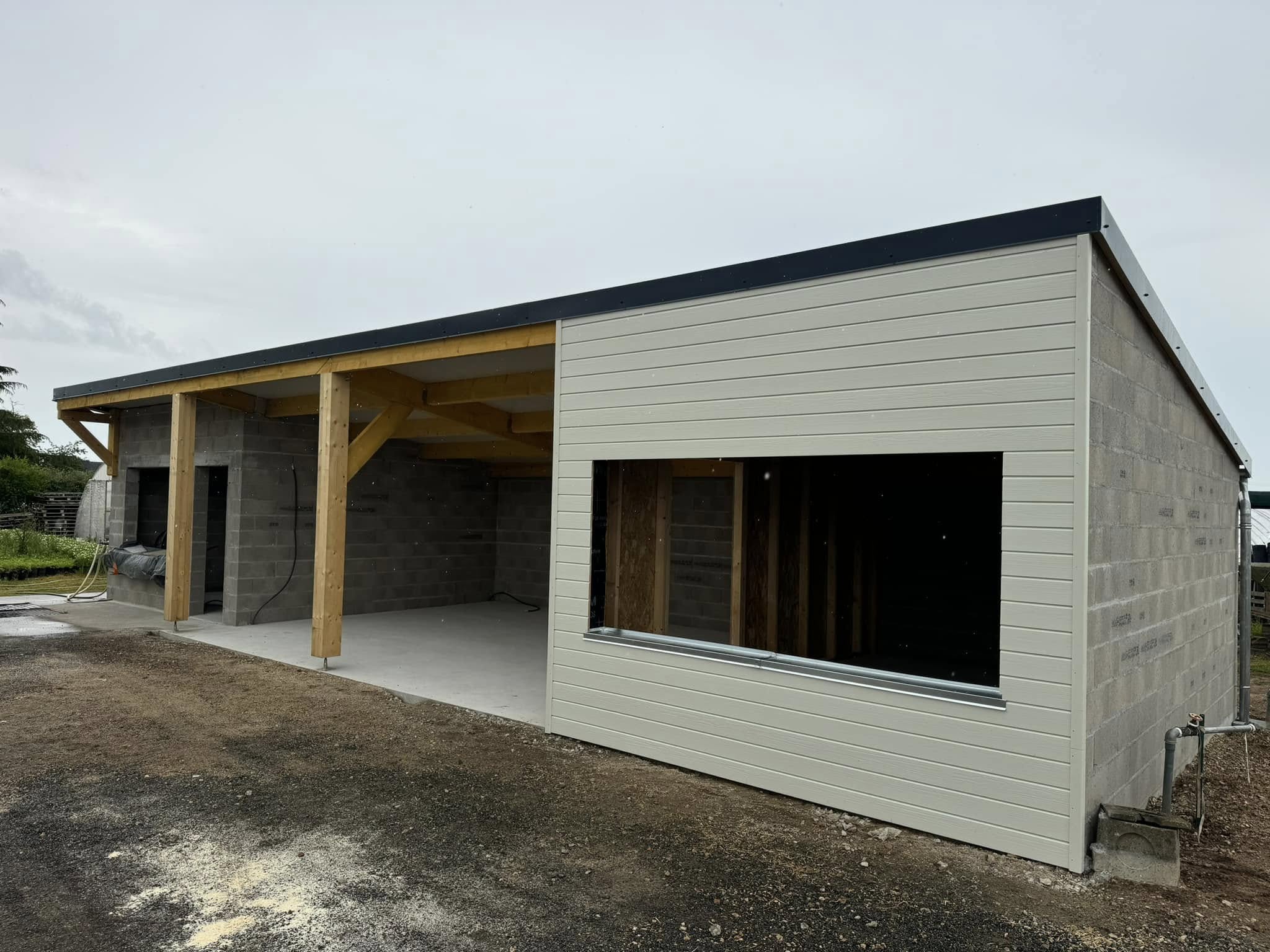 Charpente mono-pente